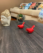 Vibhsa Birds of Health and Happiness Set of 2 (Red)