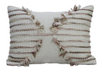 Pink 14" X 20"  Embroidered  Throw Pillow
