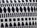 Black 22" X 22" Throw Pillow for couch with Tassels-Winter
