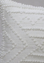 Decorative 18"x18" Outdoor Pillow for couch  (White)