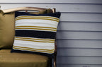 Multi Color 18"x18" Indoor Outdoor Pillow with Braid for sofa