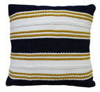 Multi Color 18"x18" Indoor Outdoor Pillow with Braid for sofa