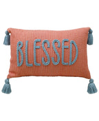 Handwoven Braid Couching Decorative Pillow, 14"X24"