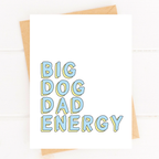 Dog Dad Card - New Puppy Parent Greeting Card by Five Dot Post