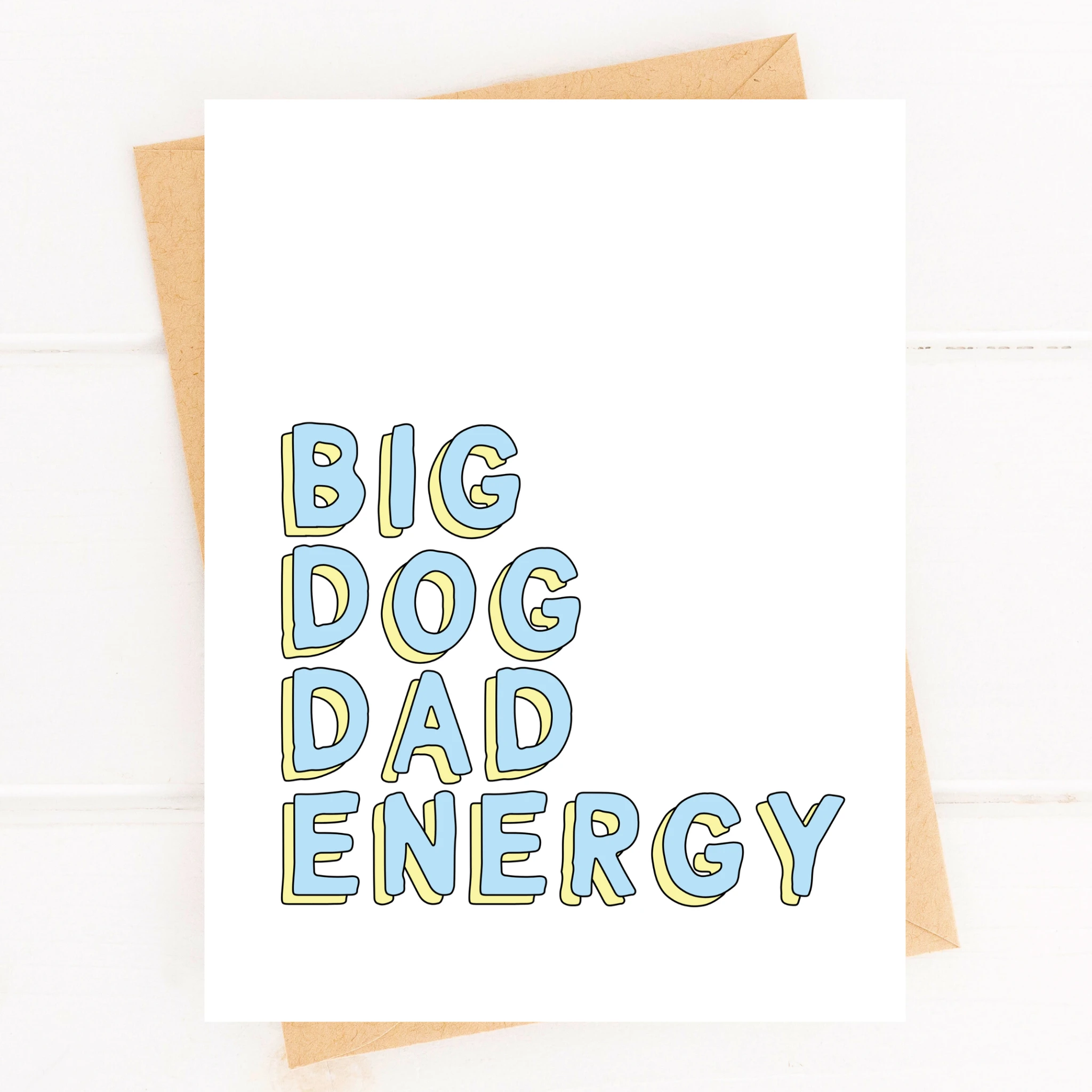 Dog Dad Card - New Puppy Parent Greeting Card by Five Dot Post