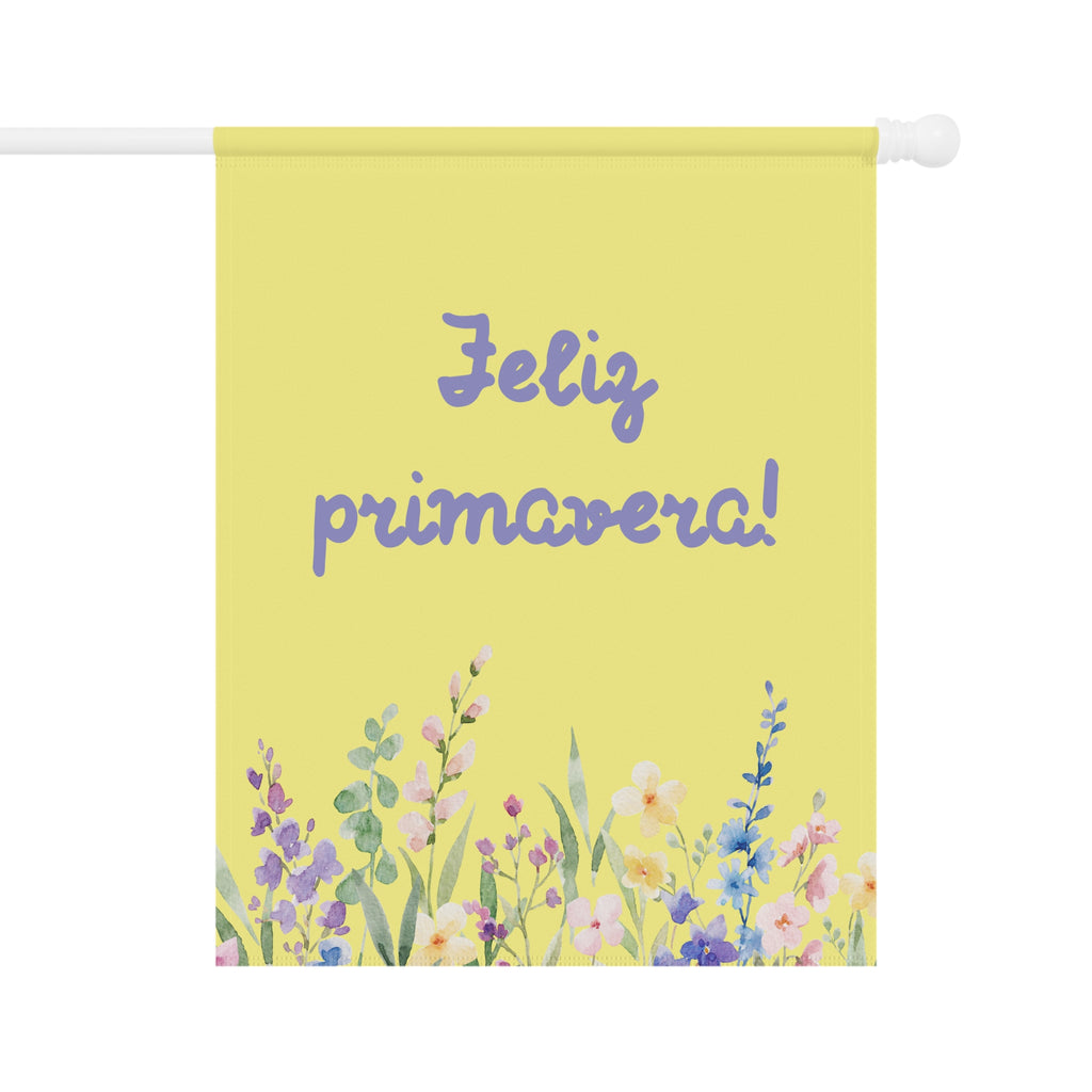 Feliz primavera floral Spring Garden Banner