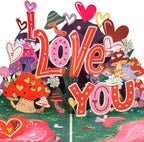 I Love You So Mush Frndly Pop Up Card - 8"x6" by Paper Love