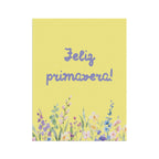 Feliz primavera floral Spring Garden Banner by Printify