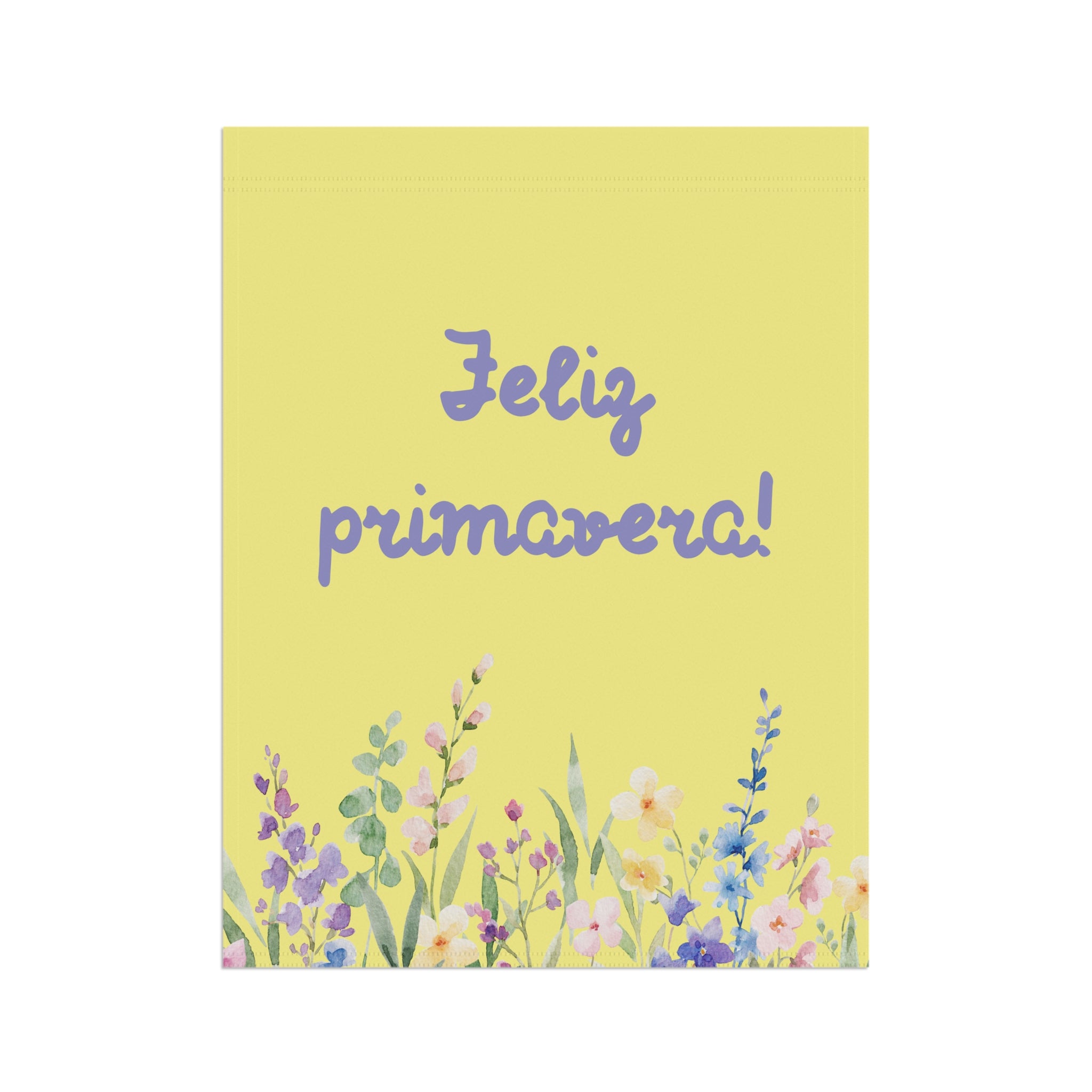 Feliz primavera floral Spring Garden Banner
