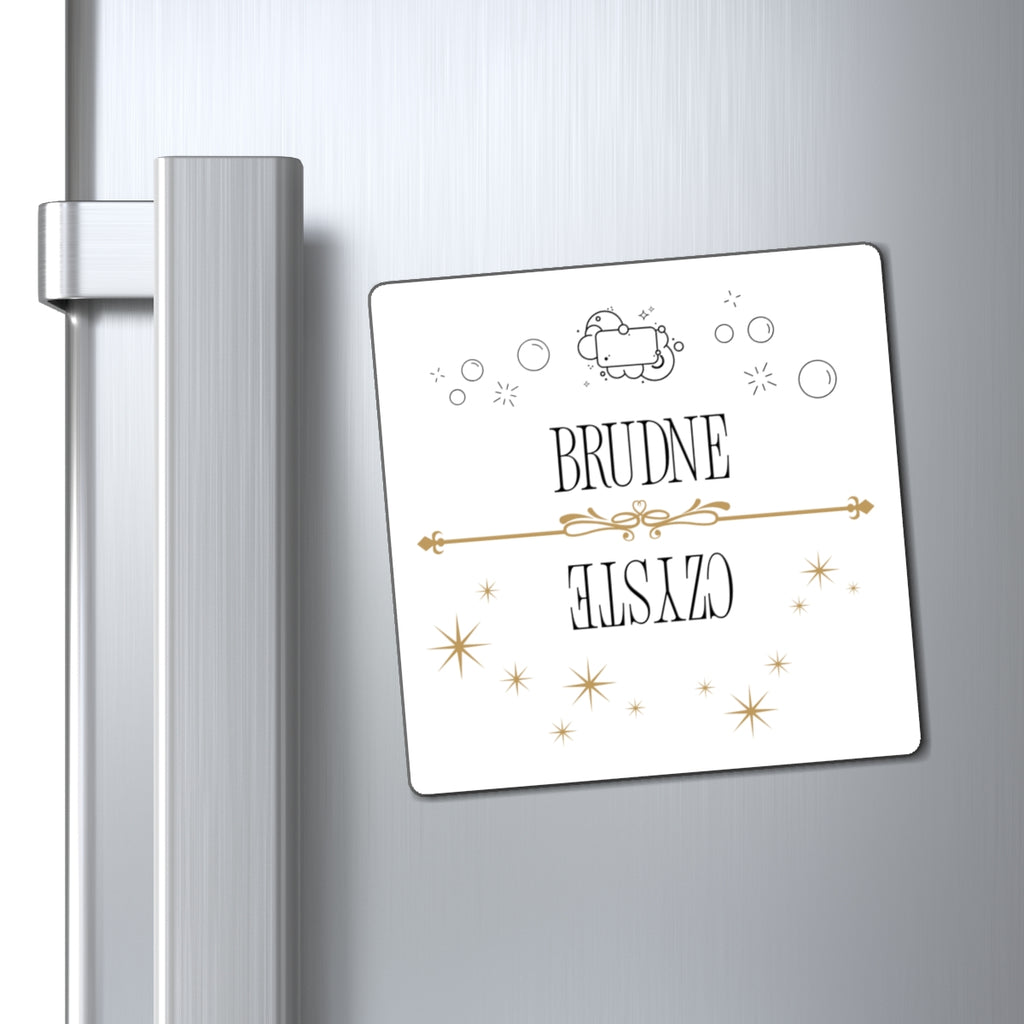 Czyste Brudne Dishwasher Magnet for Polish homes, Polish Dirty Clean Indicator