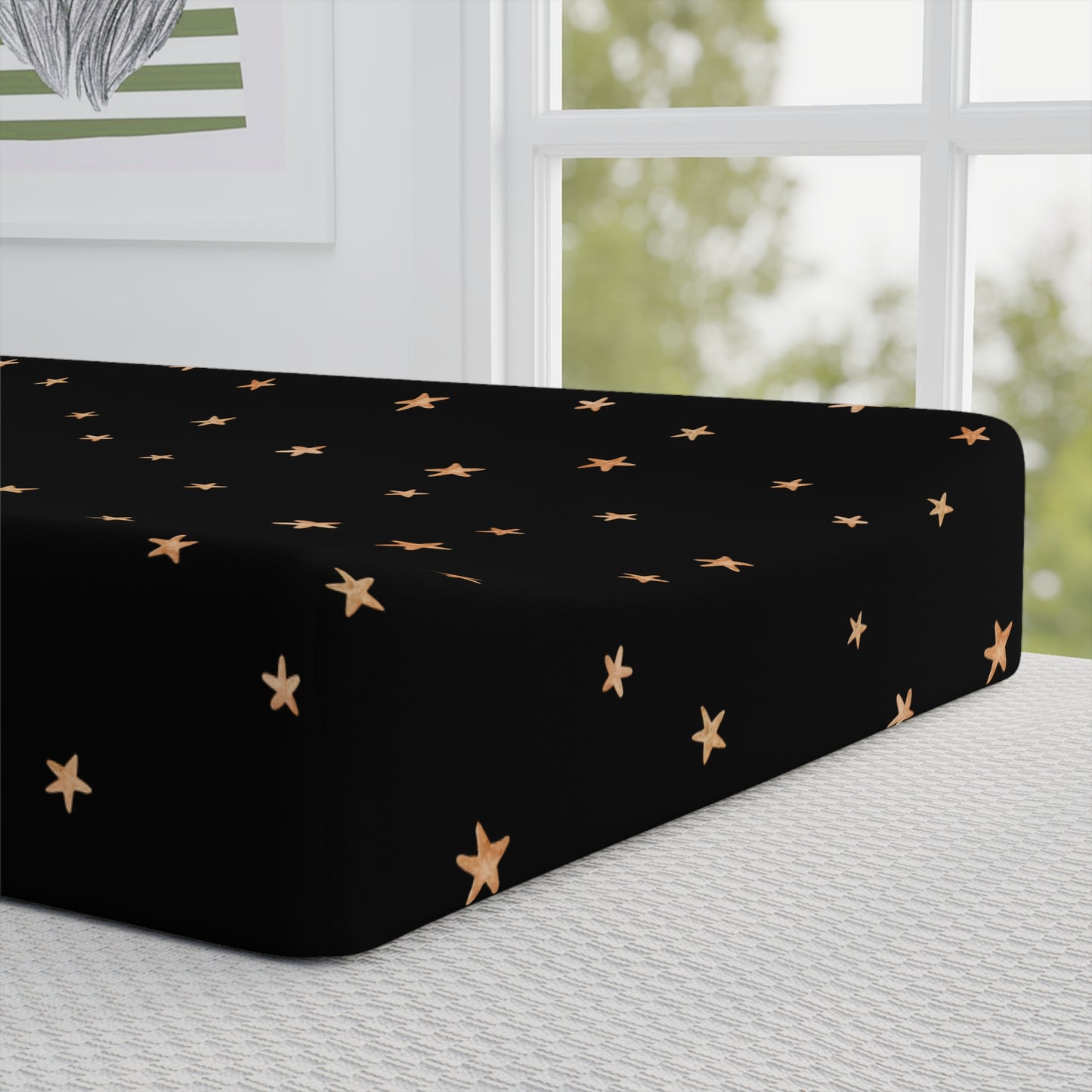 Starry night sky Baby Changing Pad Cover