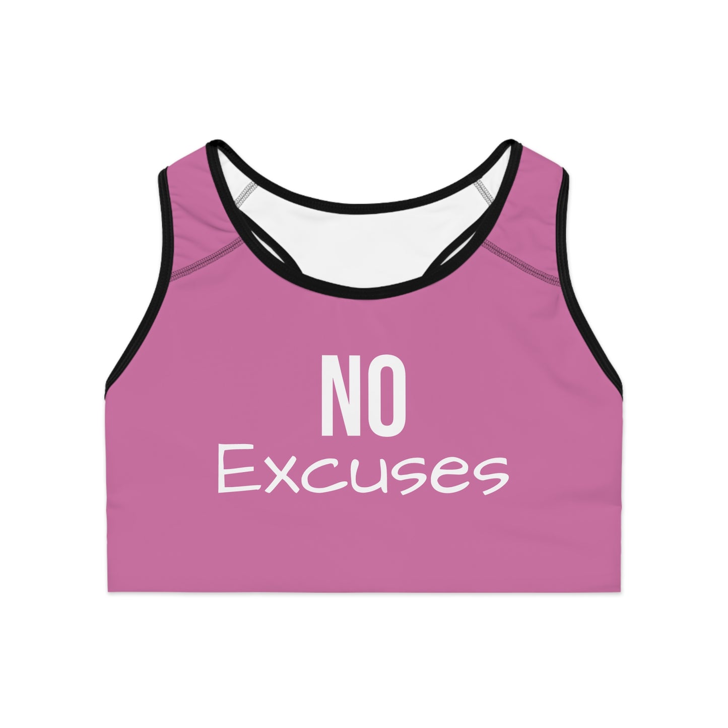 No excuses Rose pink Sports Bra