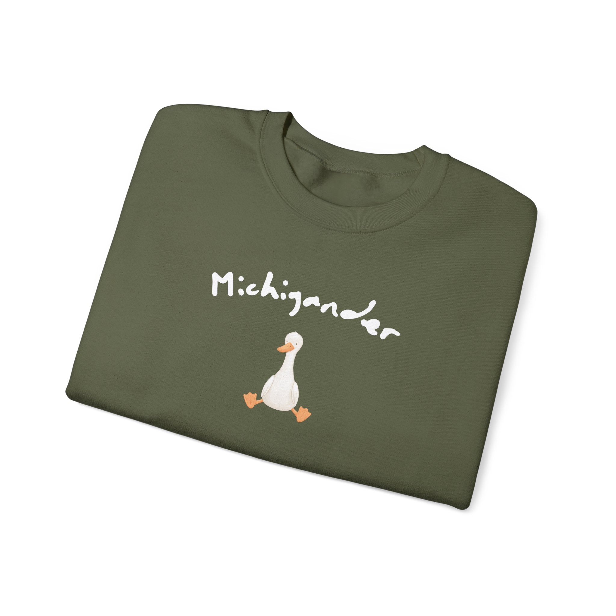 Michigander Goose Sweatshirt, Michigan Goose State Pride Crewneck