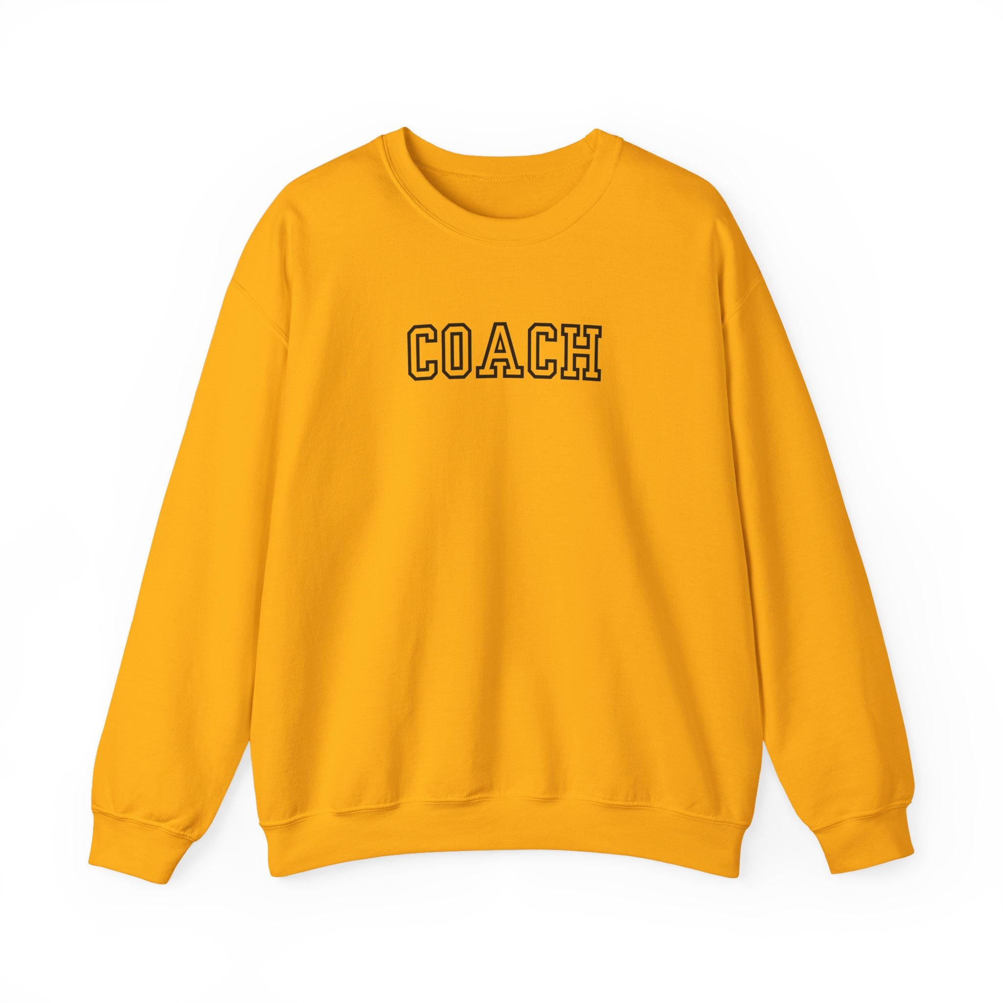 Coach Crewneck Sweatshirt Collegiate Lettering, warm Pullover