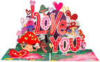 I Love You So Mush Frndly Pop Up Card - 8"x6" by Paper Love