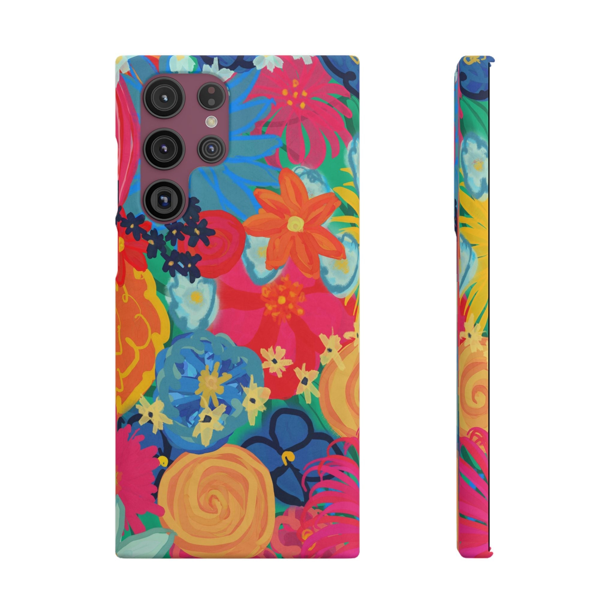 Bespattered Facade Bold Florals Snap Case