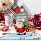 Santa and Friends Pop Up Card by Paper Love