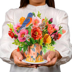 Poppy Blooms Pop Up Flower Bouquet Card by Paper Love