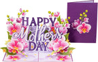 Happy Mothers Day Orchids Pop Up Card - 5" x 7" by Paper Love