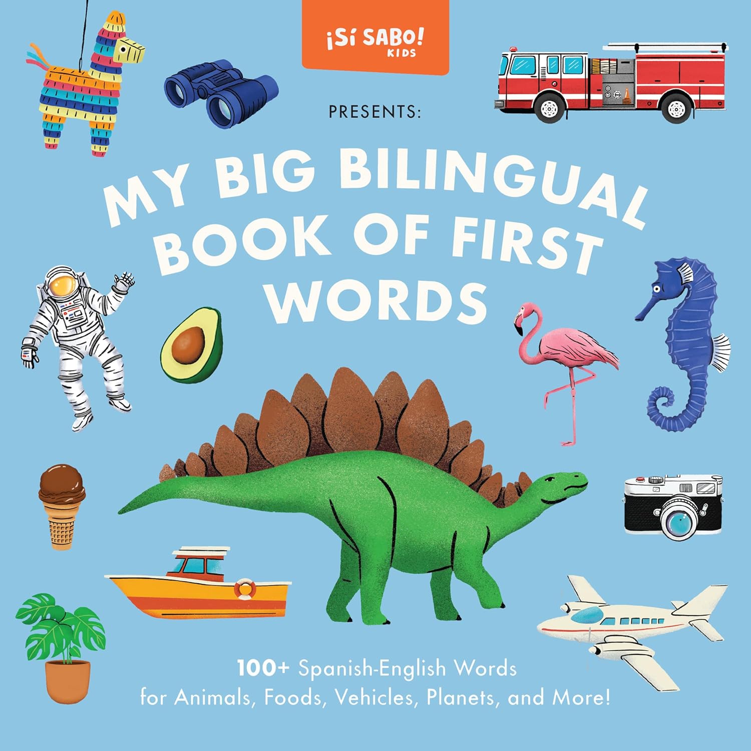My Big Bilingual Book of First Words: 100+ English-Spanish Words for Animals, Foods, Vehicles, Planets, and More! by Tia Chucha's Centro Cultural & Bookstore