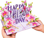 Happy Mothers Day Orchids Pop Up Card - 5" x 7" by Paper Love