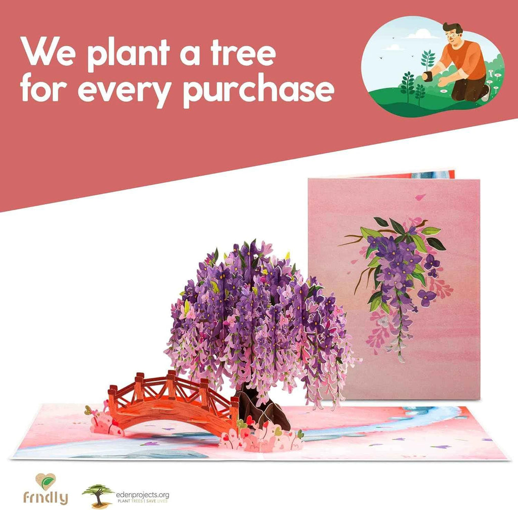 Wisteria Pop Up Card - Frndly by Paper Love