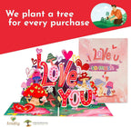 I Love You So Mush Frndly Pop Up Card - 8"x6" by Paper Love