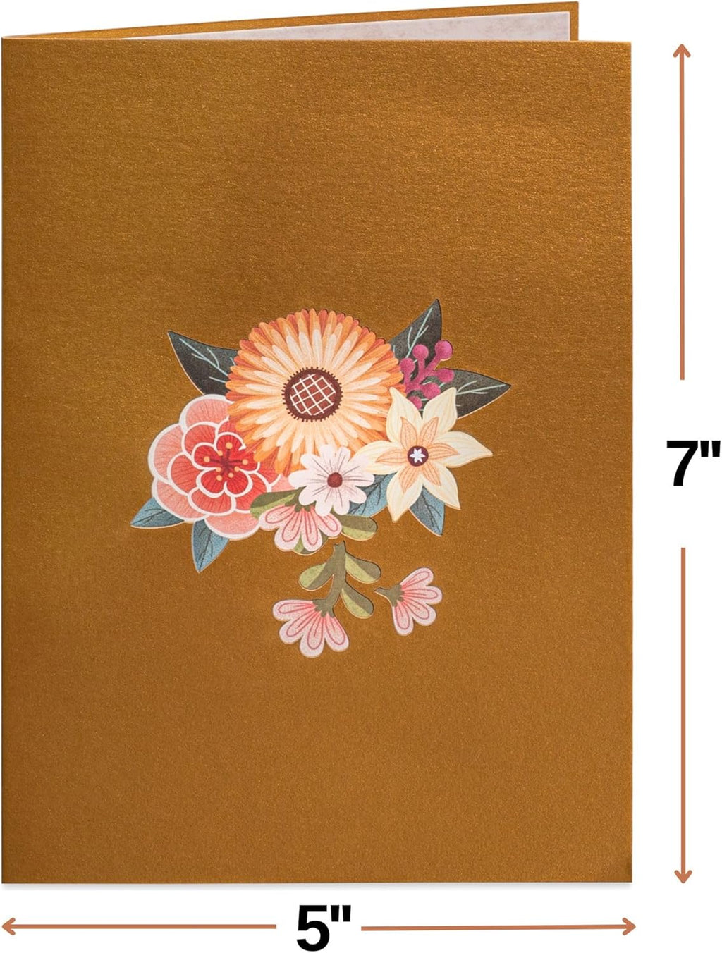 Rustic Flower Basket Pop Up Card