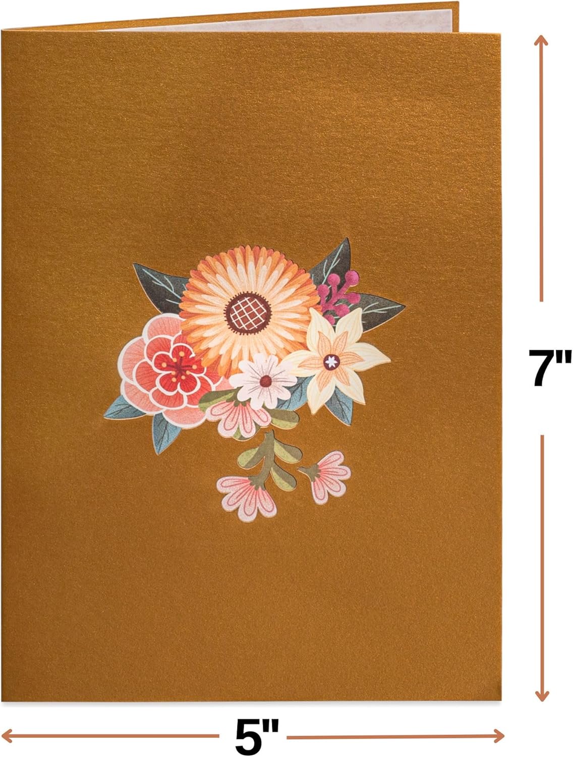 Rustic Flower Basket Pop Up Card