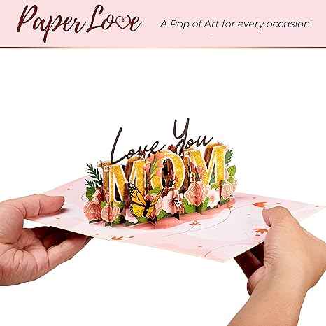 Love You Mom Pop Up Card