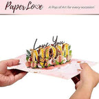 Love You Mom Pop Up Card by Paper Love