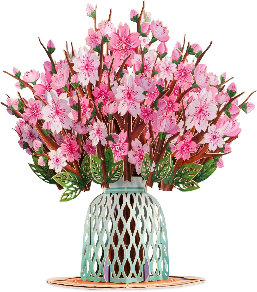 Cherry Blossom Oversized Pop Up Card with Keepsake by Paper Love