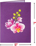 Happy Mothers Day Orchids Pop Up Card - 5" x 7" by Paper Love