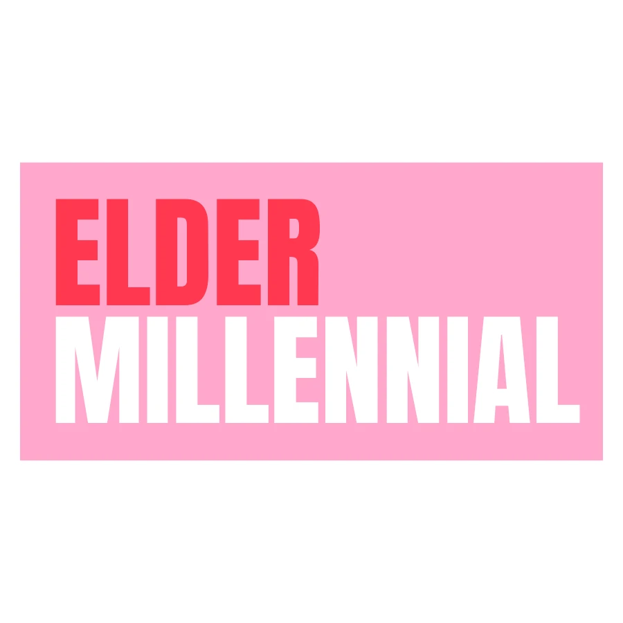 Cute Vinyl Sticker Elder Millennial Pink Sticker by Five Dot Post