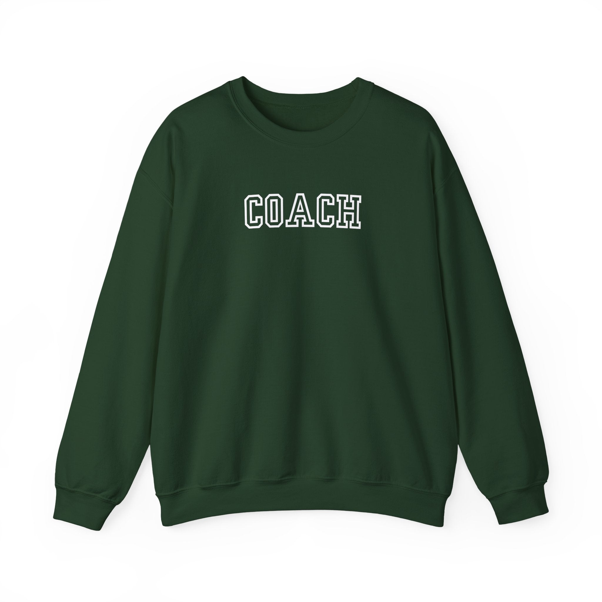 Coach Crewneck Sweatshirt Collegiate Lettering, warm Pullover