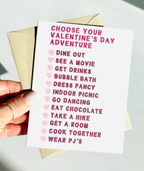 Choose Your Own Adventure Valentines Day Card Sweet Funny Card for Valentine's by Five Dot Post