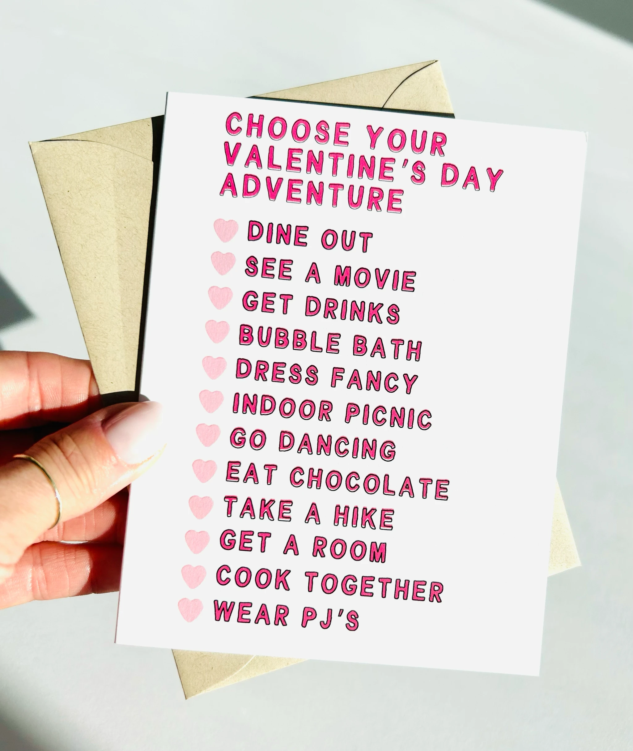 Choose Your Own Adventure Valentines Day Card Sweet Funny Card for Valentine's by Five Dot Post