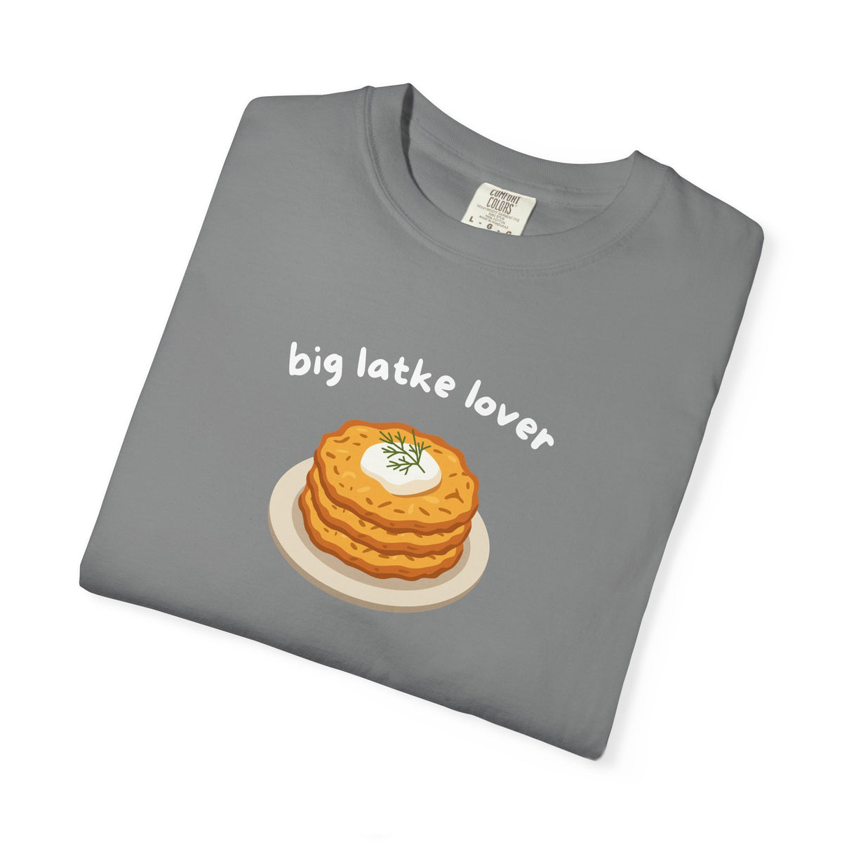 Big Latke Lover Potato Pancake Illustration T-Shirt