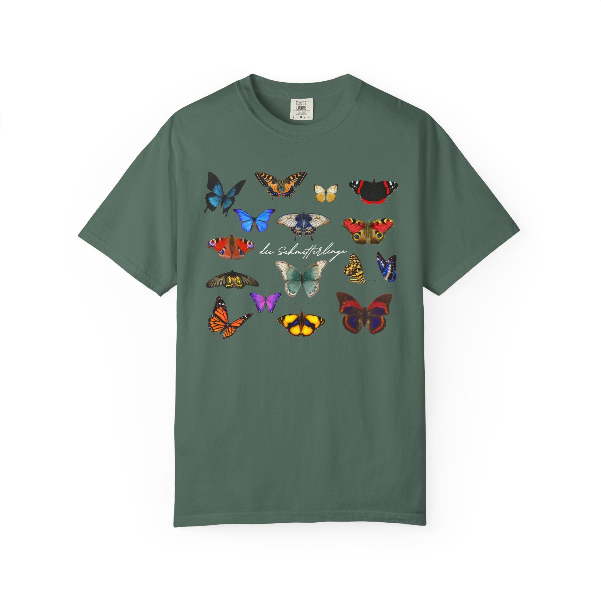 German 'die Schmetterlinge' Butterflies T-Shirt, Comfort Colors, gift for German speaker