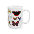 German Schmetterlinge vintage Butterfly Species Ceramic Mug — Vintage style Illustration (11oz & 15oz)
