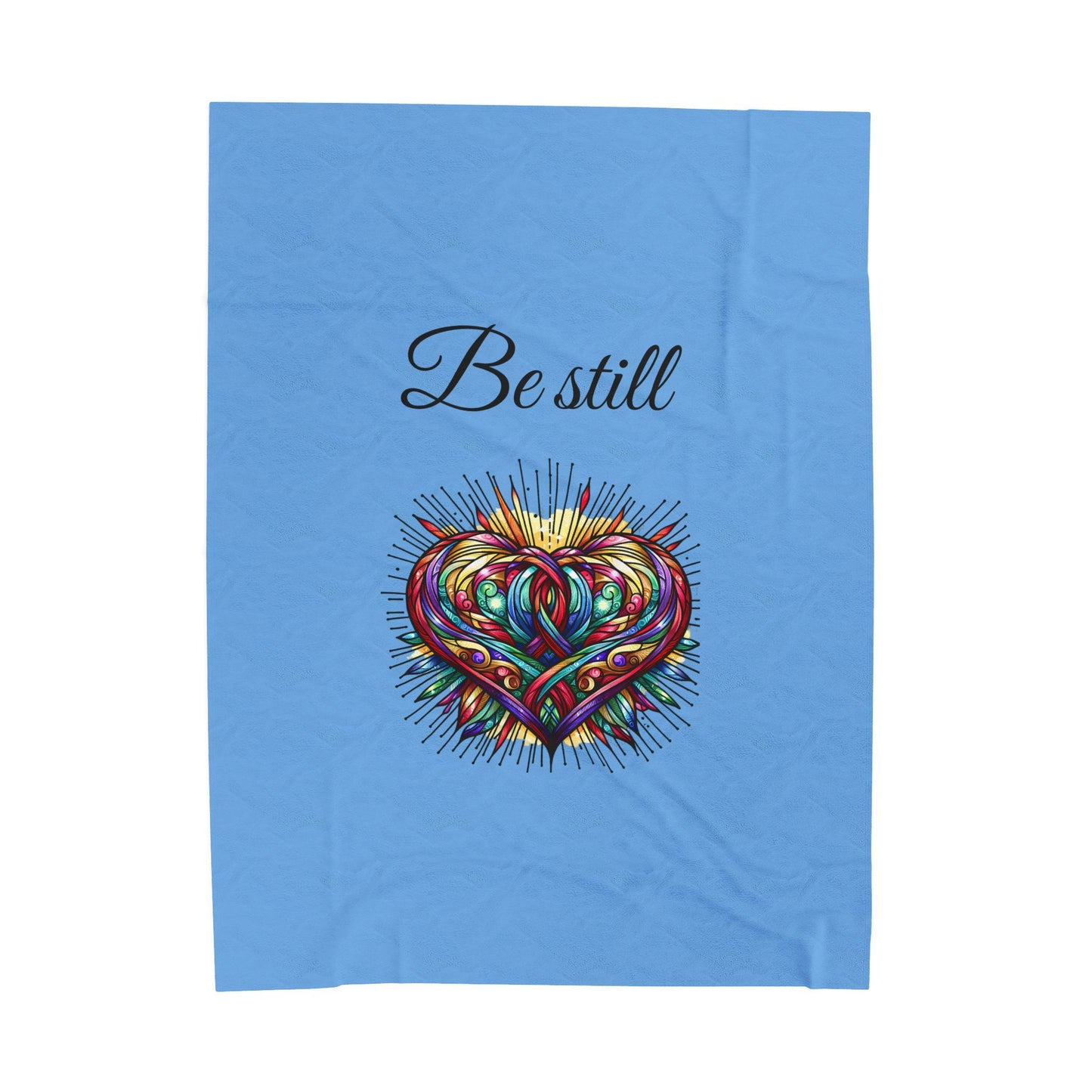 Be Still velveteen plush blanket