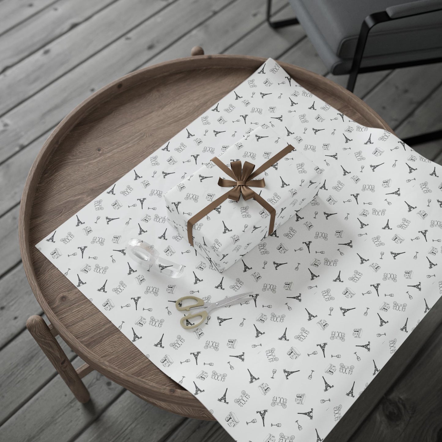 France and Paris themed Wrapping Paper