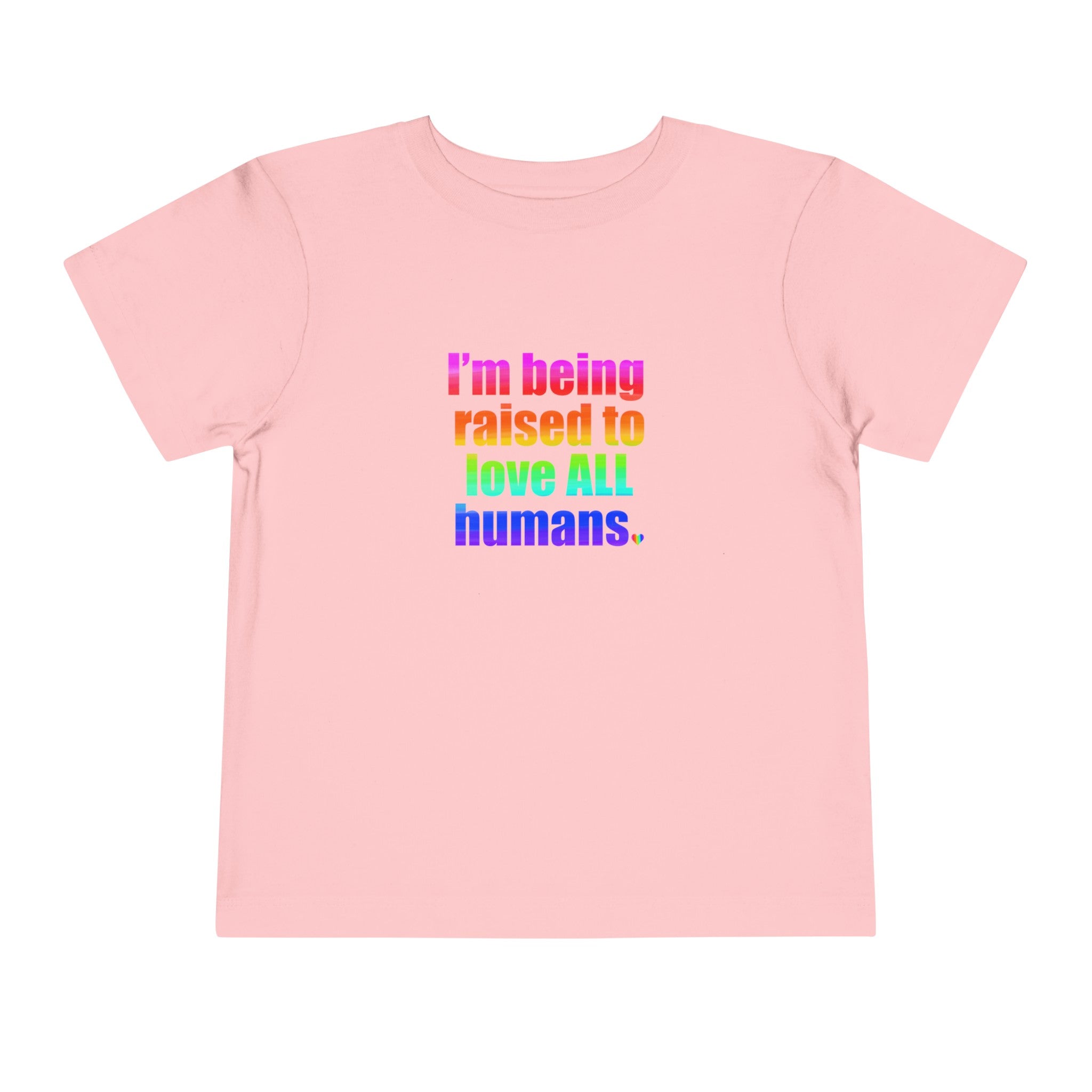 Bespattered Facade Love All Humans Toddler Short Sleeve Tee