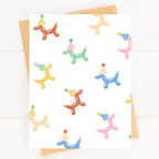Cute Dog Birthday Party Card for Pet Party Dog Parent Card by Five Dot Post