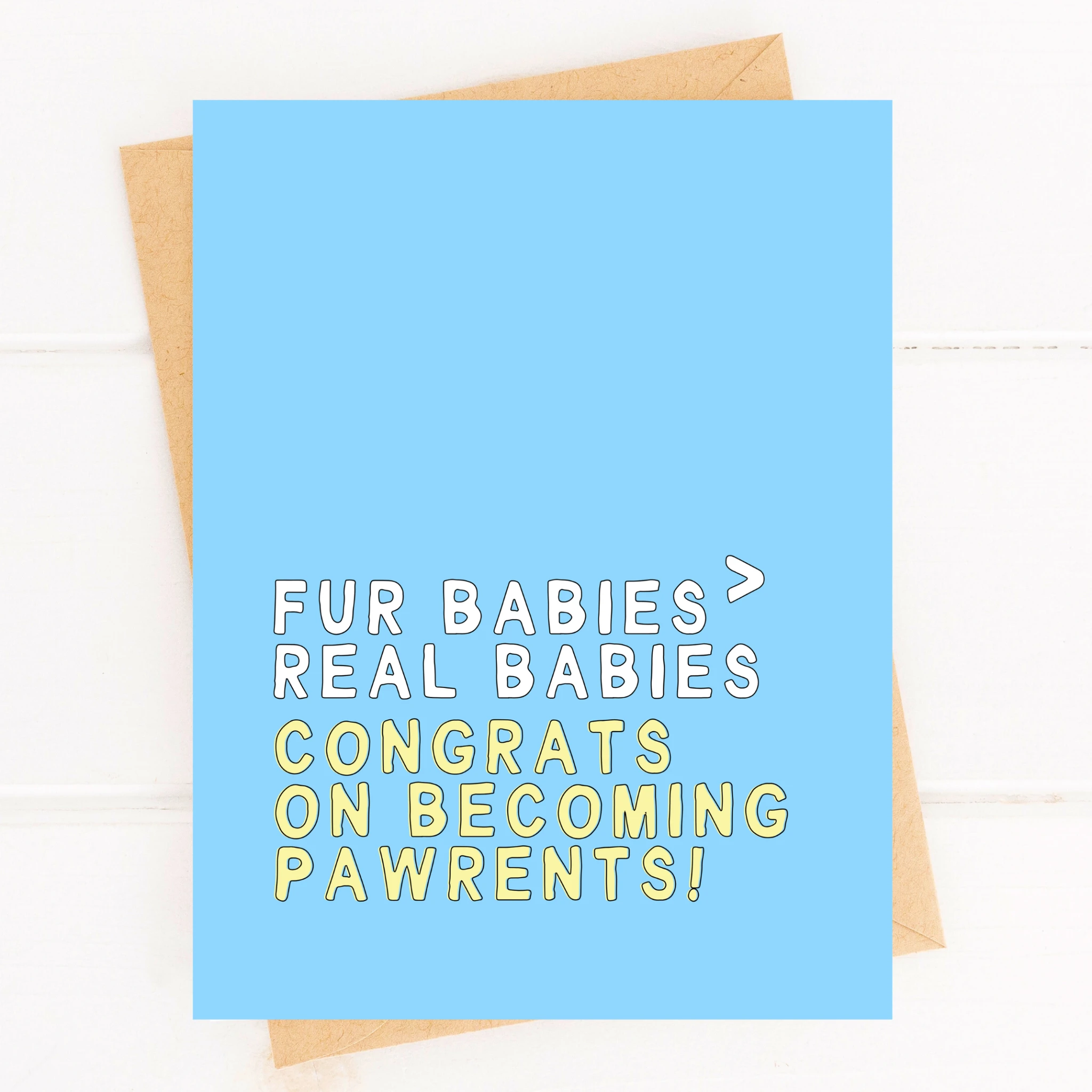 Funny New Puppy Card for Puppy Shower New Dog Parent Card Fur Babies by Five Dot Post