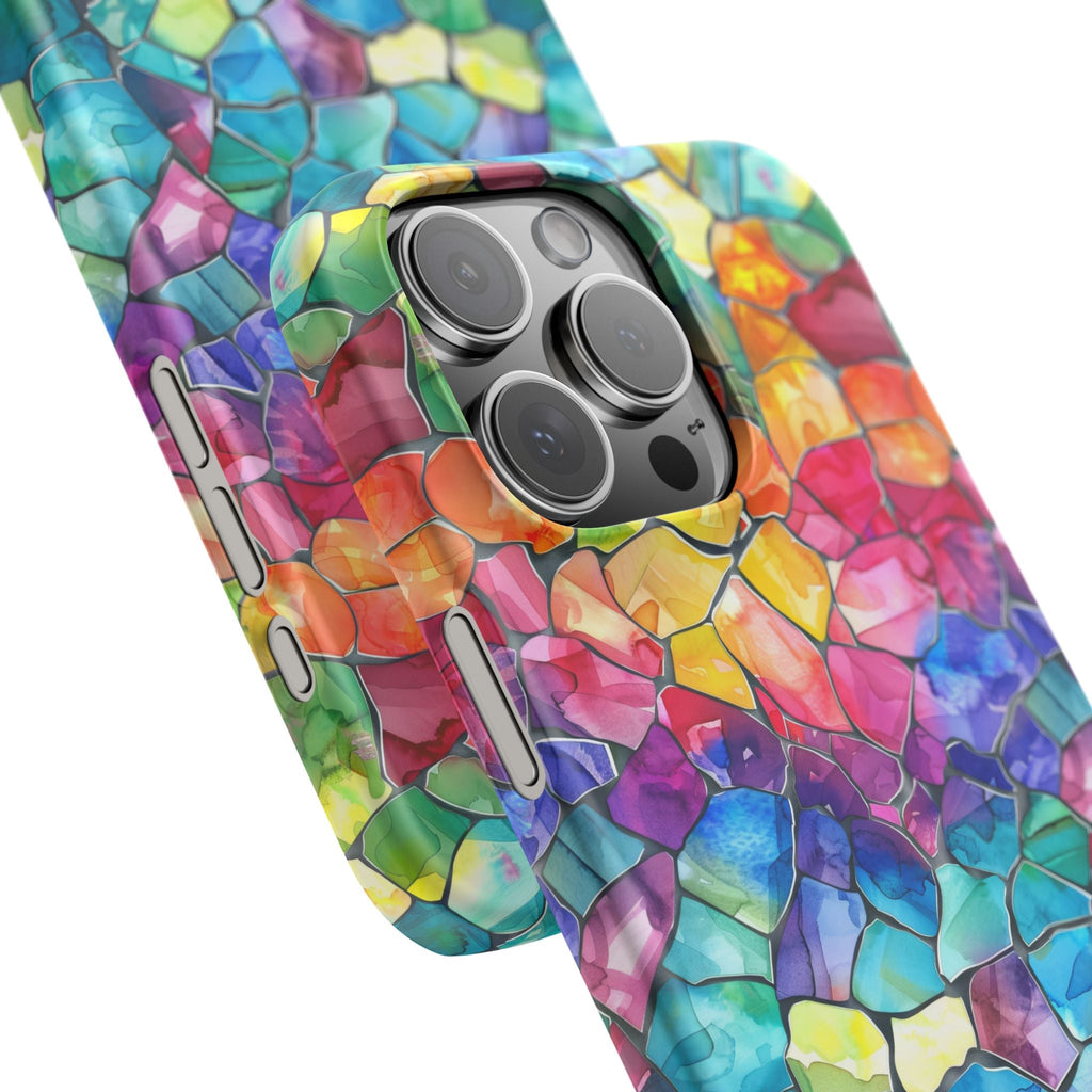 Bespattered Facade Rainbow Mosaic Snap Case