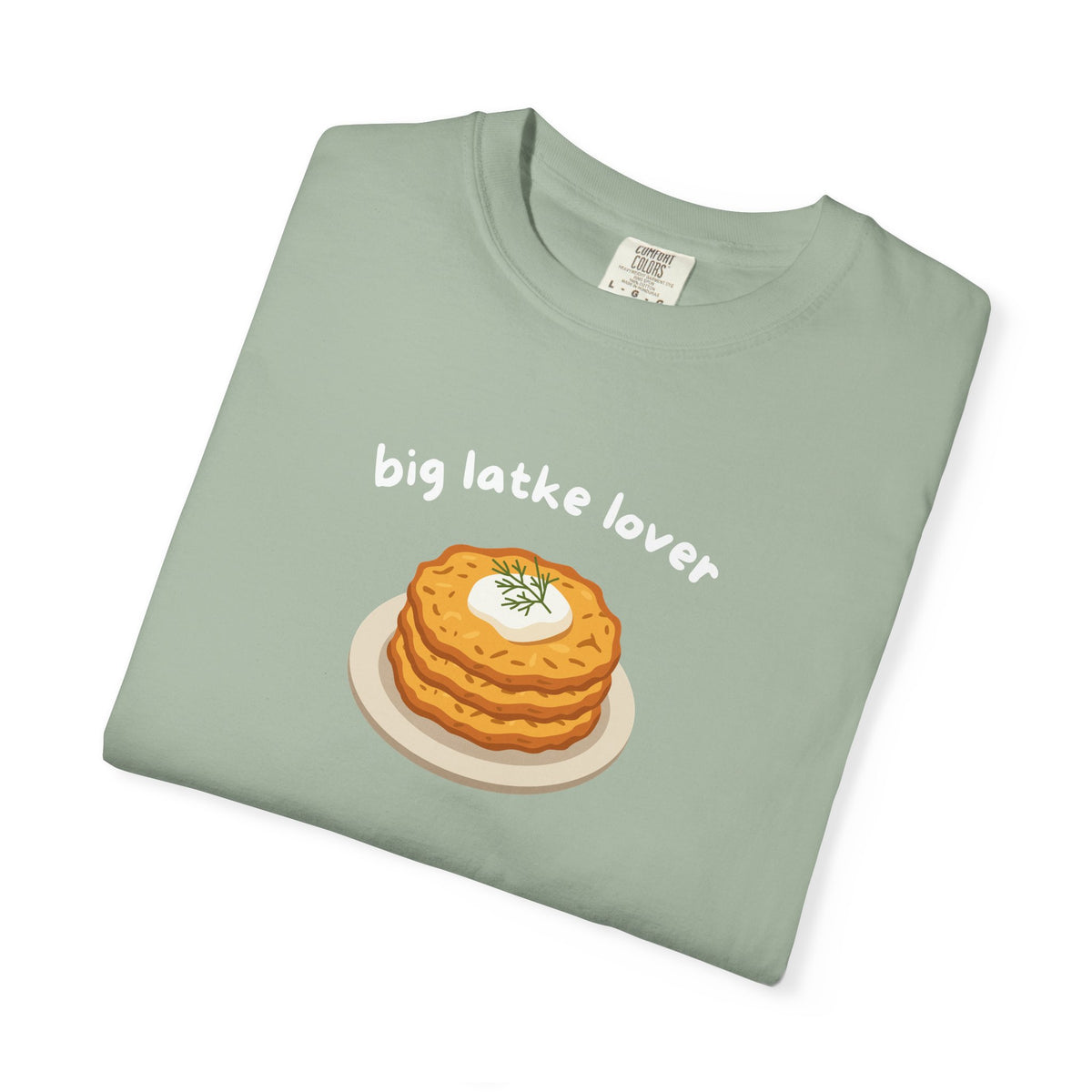 Big Latke Lover Potato Pancake Illustration T-Shirt