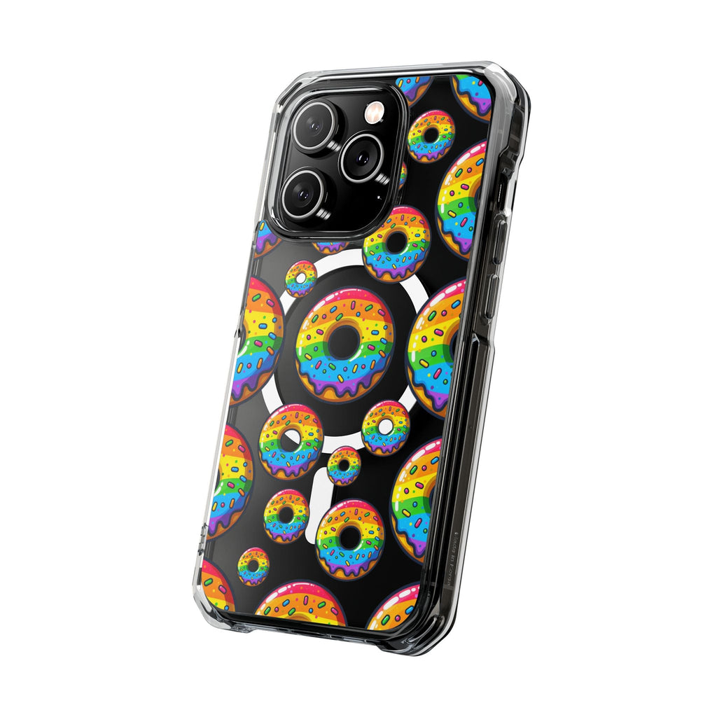 Bespattered Facade Rainbow Sprinkle Donut MagSafe Clear Impact Cases