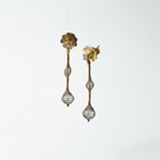 Gold Mesh Hanging Earring