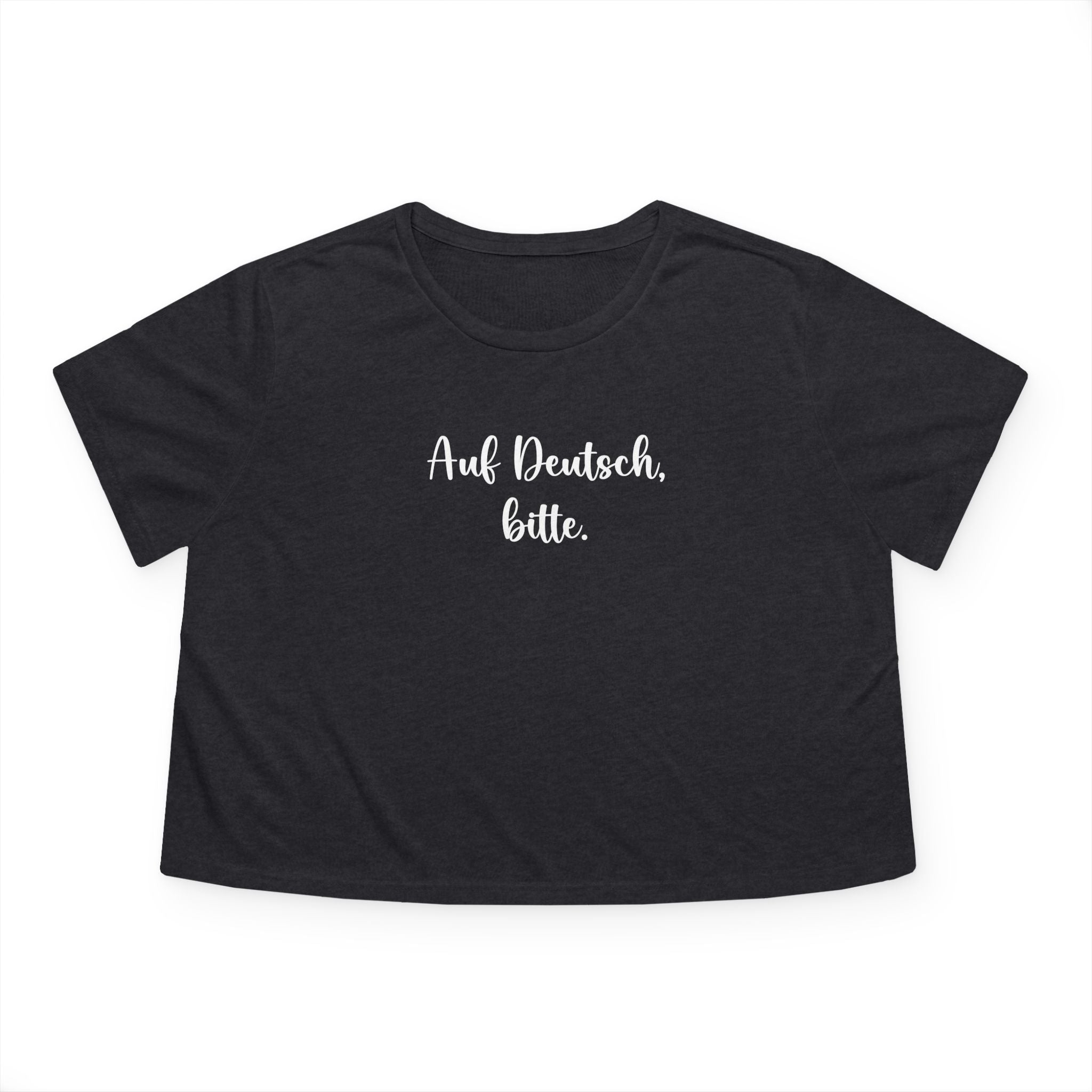 Auf Deutsch, bitte women's flowy cropped Tee